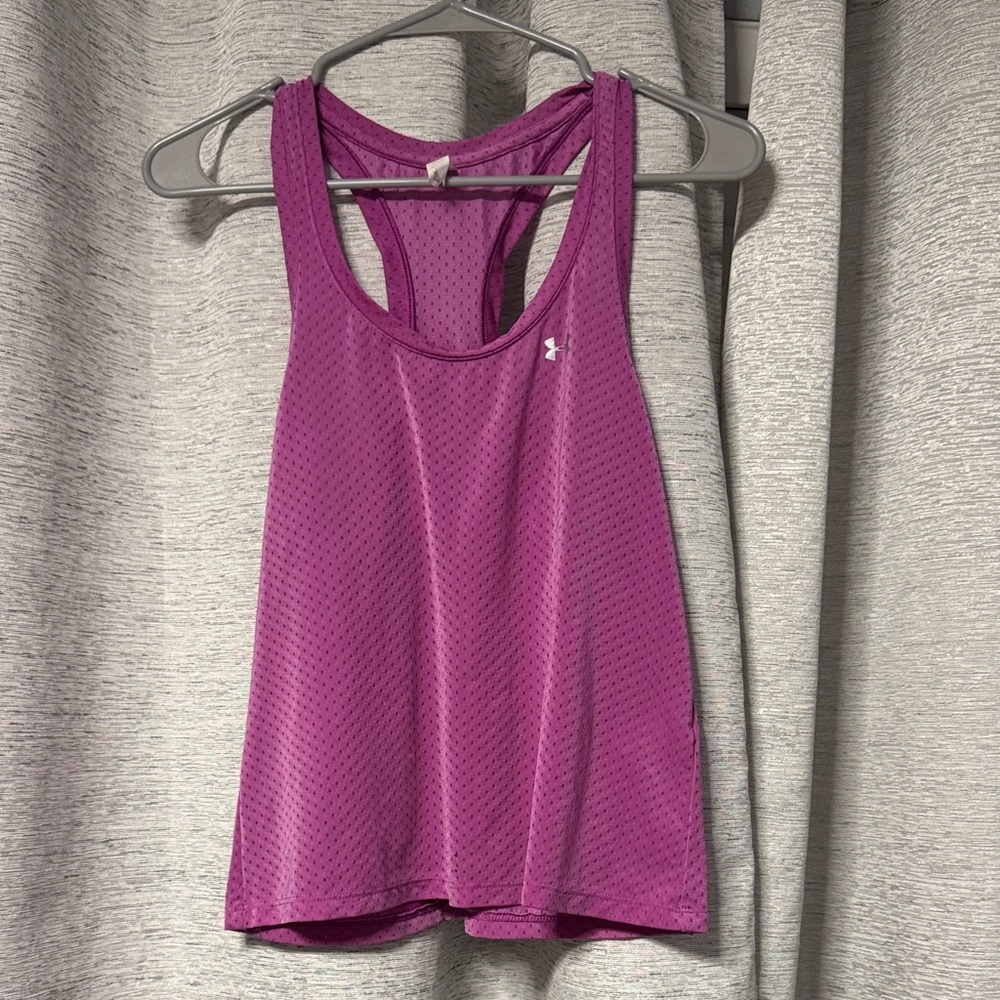 Under Armour Vibrant Purple Racerback Athletic Tank Top